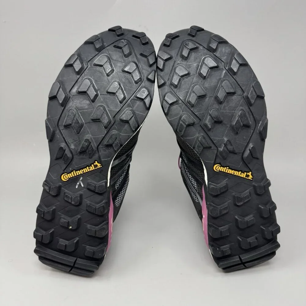 ADIDAS Terrex Boost B44424 Black Purple Outdoor Hiking Trail Shoes Womens 10.5